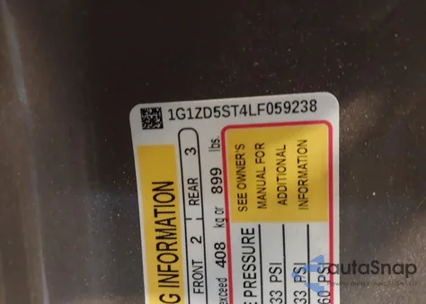 2020 Chevrolet Malibu Fwd Lt z USA, uszkodzony, nr VIN 1G1ZD5ST4LF059238